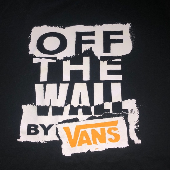 “Off The Wall” Vans black Tee - Picture 3 of 4